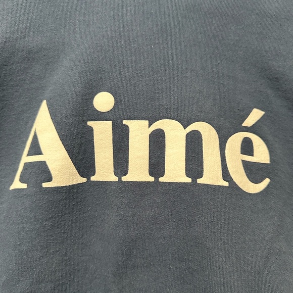 Aimé Leon Dore “Aimé” Hoodie size small navy blue - Picture 2 of 5
